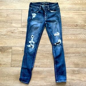 American Eagle Destressed Jeggings